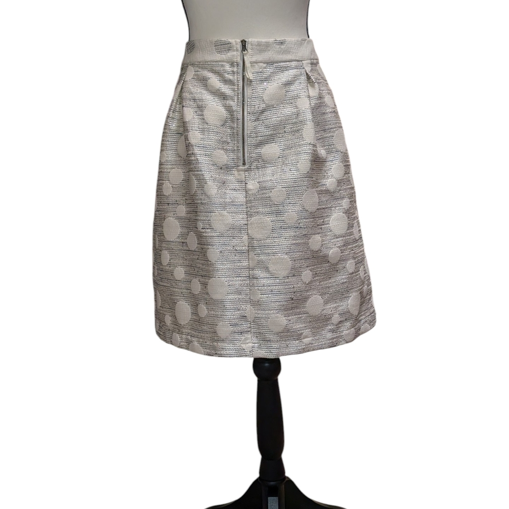 Metallic Polka Dot Jacquard Skirt, Maeve by Anthropologie - Picture 4 of 11
